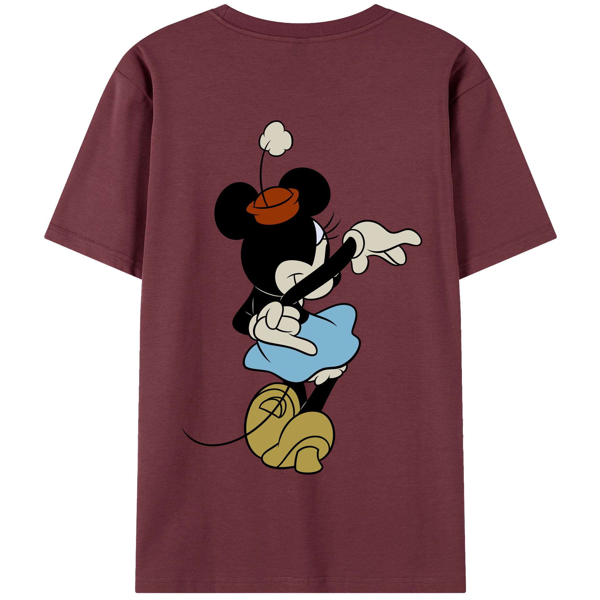 （画像用） ミッキーマウス Mickey Mouse 綿100％半袖Tシャツ（背面プリント）